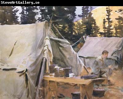 John Singer Sargent Camp at Lake O'Hara (mk18)